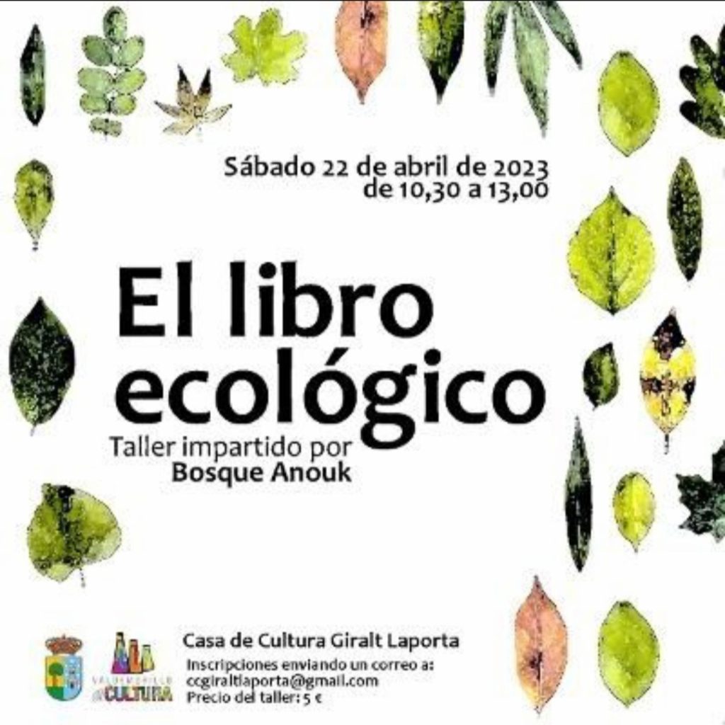 Bosque Anouk - Libro ecológico de artista - Taller - MiraLibro 23 Madrid Valdemorillo